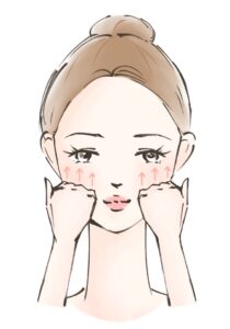 口元マッサージ:たるみとほうれい線対策